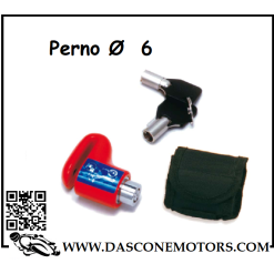 Micro disc lock perno 6mm con borsa