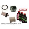 kit tagliando Tmax 2001 2007 4 filtri 3lt olio Motul 5100 10w40
