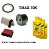 kit tagliando tmax 530 4 filtri e olio Bardahl xtc c60 10w40