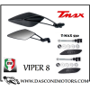 specchietti Far Tmax 530 2012 2016 Viper 8 con adattatori a manubrio e tappi specchietti