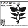 KIT CARENE TMAX 530 NERO OPACO 10 PEZZI DAL 2012 AL 2014
