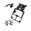 PORTA TARGA MOTO ALLUMINIO NERO  Nuovo 4 frecce e luce targa