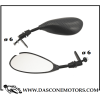 Coppia specchietti carbon look universali m6 g / corto