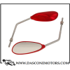 Coppia SPECCHI rosso GOCCIA MM.8 G / LUNGO