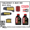 KIT TAGLIANDO XMAX 400  10W40 MOTUL 5000 2013 2016