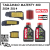 KIT TAGLIANDO YAMAHA MAJESTY 400 2004  2014 OLIO FILTRI YP400 YP 10W40 MOTUL 5100