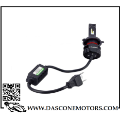Lampadina H4 LED + Alimentatore 16w /2200 Lumens