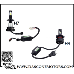 KIT Lampadine H4 H7 LED + Alimentatore TMAX 500