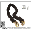 CATENA QUADRA D.9,5 L.120 + LUCHETTO ROUND DISC LOCK CROM