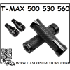 COPPIA MANOPOLE E BILANCERI CON SCRITTA TMAX NERO