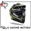 CASCO CROSS TOURING NERO LUCIDO / GIALLO S