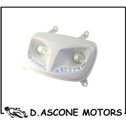 Maschera faro "Booster Bianco con leds bianchi 2004 2016