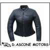Giacca in pelle nera classica DONNA TG. S
