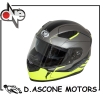 CASCO INTEGRALE DOPPIA VISIERA "GT1" TITANIO/GIALLO TG. XS
