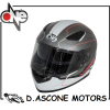 CASCO INTEGRALE DOPPIA VISIERA "GT1" TITANIO/ROSSO TG. S