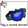 OCCHIALI CROSS "TIGER" NERI CON LENTE BLU