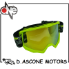 OCCHIALI CROSS "TIGER" NERI CON LENTE GIALLO FLUO CON LENTE ARANCIO
