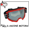 OCCHIALI CROSS "TIGER" NERI CON LENTE ROSSI CON LENTE ARGENTO
