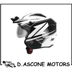 Casco Jet S769 TROOPER - BIANCO NERO TG. XL