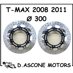 COPPIA DISCHI MAGGIORATI TMAX 2008 2011 Ø300