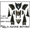 KIT CARENE YAMAHA TMAX 530 NERO OPACO 11 PEZZI DAL 2012 AL 2014