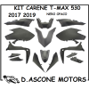 KIT CARENE TMAX 530 2017 2019 NERO OPACO