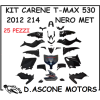 KIT CARENE TMAX 530 NERO LUCIDO 25 PEZZI 2012 2014