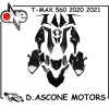 KIT CARENE TMAX 560 2020 2021 NERO LUCIDO 18PEZZI
