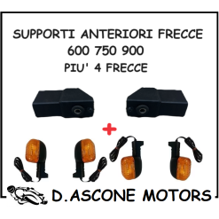 2 SUPPORTI FRECCE ANTERIORI MONSTER 600 750 900 + 4 FRCCE