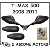 Specchietti a Manubrio Tmax Orion Neri 08 11 CON TAPPI