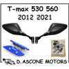Specchietti a Manubrio Tmax Orion Neri  530 560 TAPPI BLU