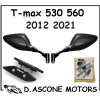 Specchietti a Manubrio Tmax Orion Neri  530 560 TAPPI NERI