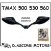 Specchietti a Manubrio Tmax Orion Neri CON EMBLEMA ARGENTO 500 530 560