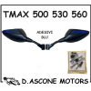 Specchietti a Manubrio Tmax Orion Neri CON EMBLEMA BLU 500 530 560