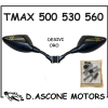 Specchietti a Manubrio Tmax Orion Neri CON EMBLEMA ORO 500 530 560