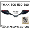 Specchietti a Manubrio Tmax Orion Neri CON EMBLEMA ROSSO 500 530 560