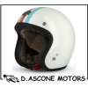 Casco Jet Cafe Racer S250 White / Blue / Shiny Red  taglia S