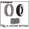 Kit composto da: Cerchio, Copertura 3.50-10 (Bianca) e Camera d'Aria