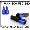 COPPIA MANOPOLE E BILANCERI TMAX 500 530 560 BLU
