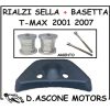 KIT RIALZI SCHIENALE BASETTA SELLA TMAX 2001 2007 ARGENTO
