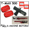 KIT TAPPI CON ADATTATORI LEVE E MANOPOLE TMAX 2001 2003 ROSSO