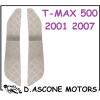 Tmax 2001 2007 coppia pedane tappetini Nuovi Argento