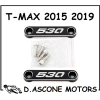2 COPERCHI VITI PARAFANGO ANTERIORE TMAX  530 NERO ARGENTO