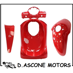 KIT CARENE 4 PEZZI ROSSO LUCIDO PIAGGIO LIBERTY 2T 50 2004 2008