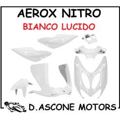Kit carene Bianco Lucido Nitro Mbk 50 100 1997 2012