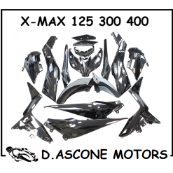 KIT CARENE XMAX 125 300 400 NERO LUCIDO
