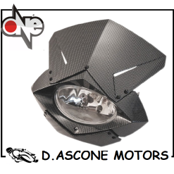 MASCHERA FARO CARB. ENDURO MAX OMOLOGATA