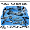 KIT CARENE TMAX 560 2022 2024 15 PZ DARK PETROL