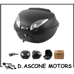 Bauletto Posteriore BCR42 con Piastra, Portapacchi e Schienale (42lt)