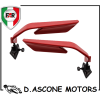 Coppia Retrovisori Dark Saber Rosso per Ducati Panigale V2 - V4 (fino al 2024)